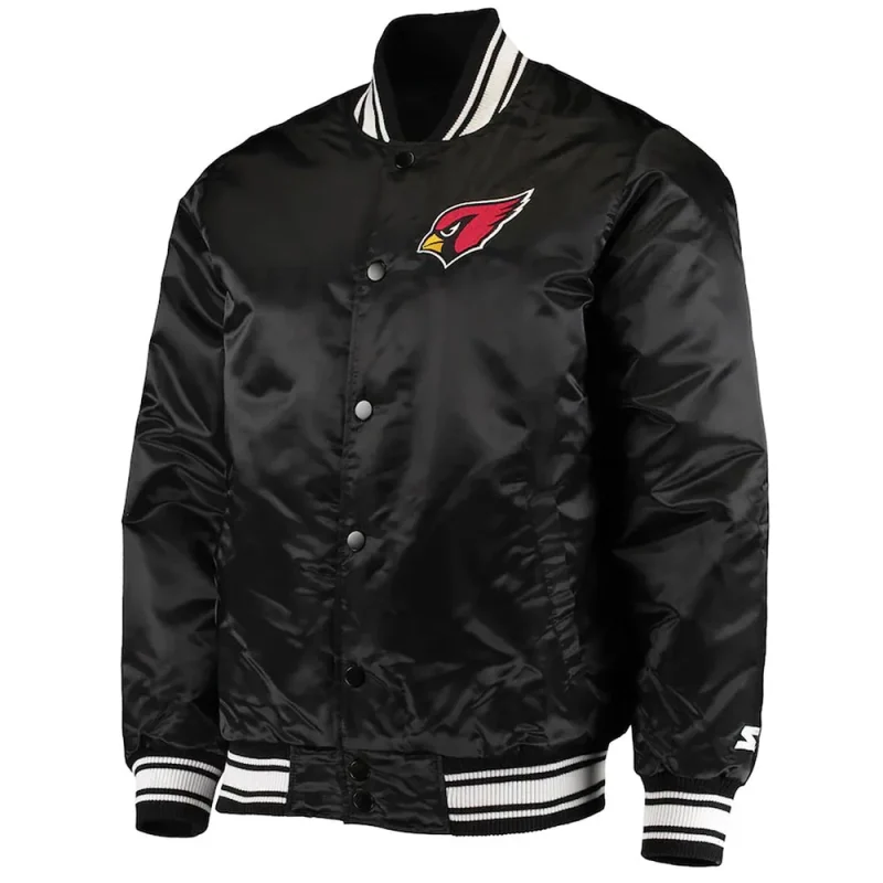 Arizona Cardinals Locker Room Black Satin Jacket