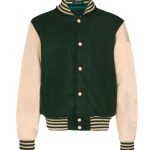 Astro Heart Mind Green Varsity Jacket