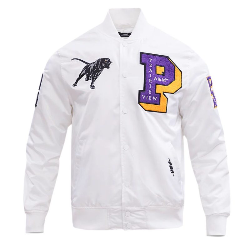 Prairie View A&M University Satin Varsity Jacket