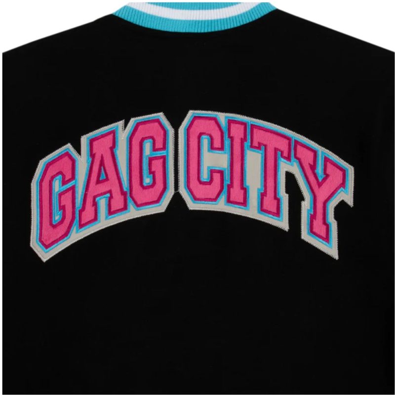 Gag City Black Varsity Jacket