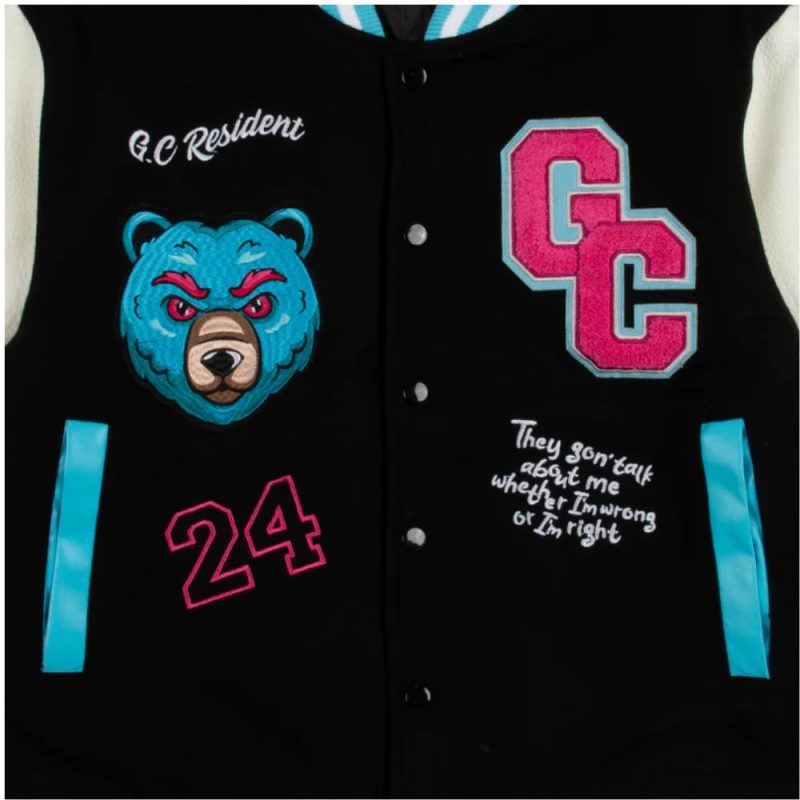 Gag City Black Varsity Jacket