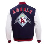 MLB Los Angeles Angels Navy Wool Varsity Jacket