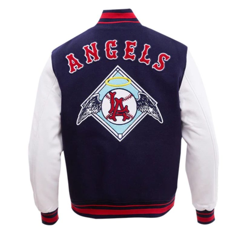 MLB Los Angeles Angels Navy Wool Varsity Jacket