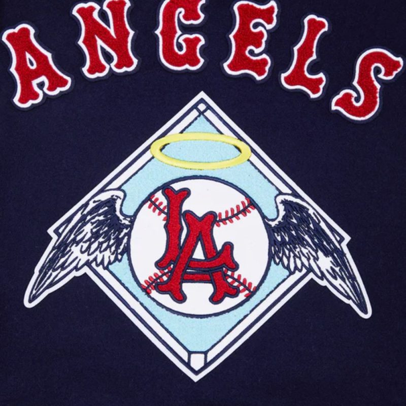 MLB Los Angeles Angels Navy Wool Varsity Jacket