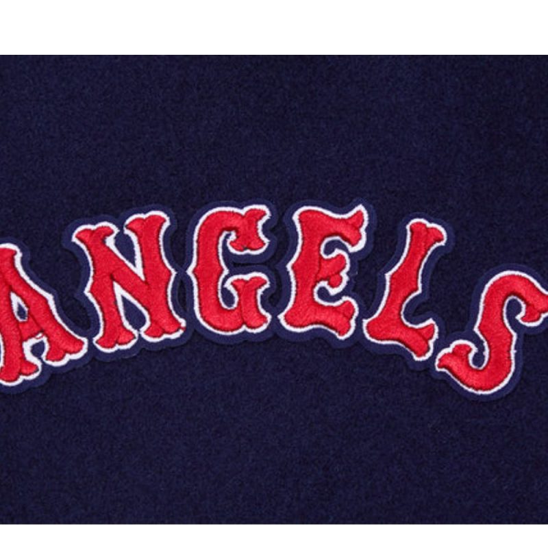 MLB Los Angeles Angels Navy Wool Varsity Jacket