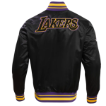 NBA Los Angeles Lakers Retro Classic Black Satin Jacket