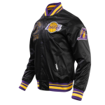 NBA Los Angeles Lakers Retro Classic Black Satin Jacket