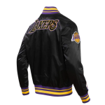 NBA Los Angeles Lakers Retro Classic Black Satin Jacket