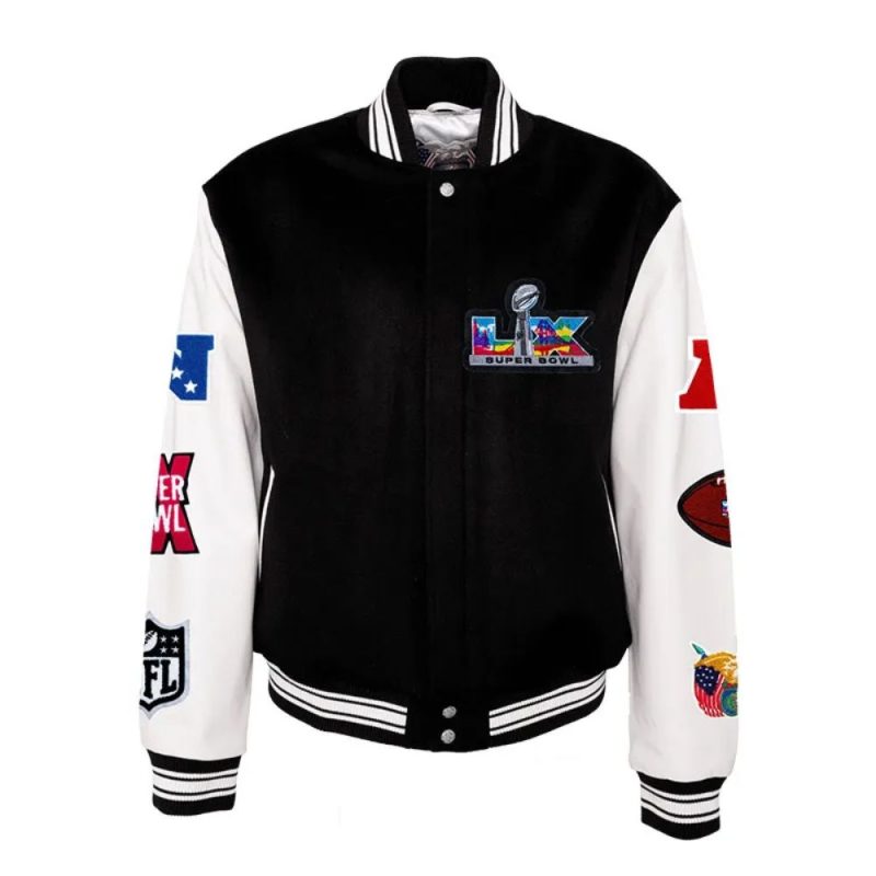 NFL Super Bowl 2026 Letterman Varsity Jacket